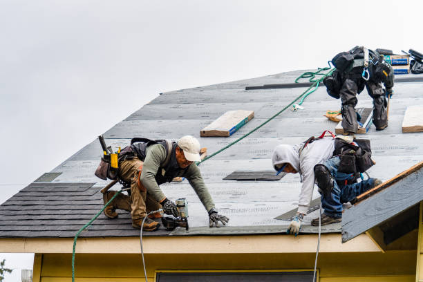 Professional Roof Replacement technician working in Amherst, MA